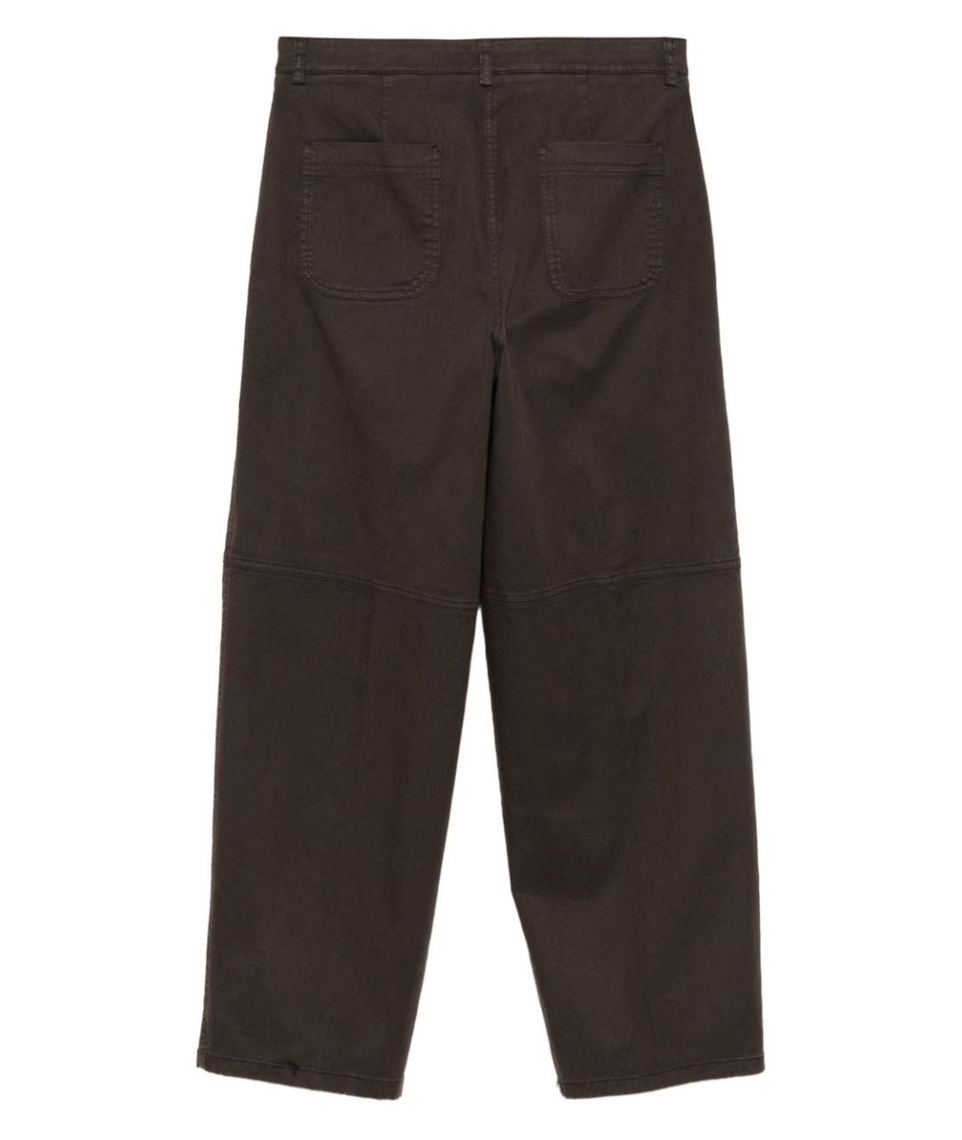 SEVENTY Коричневые прямые брюки, фото 2