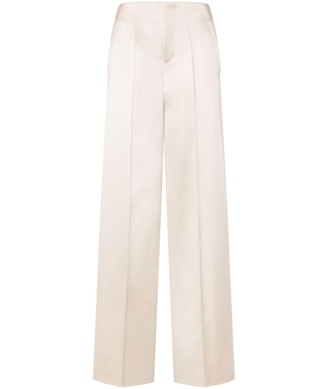 PHILOSOPHY DI LORENZO SERAFINI Бежевые прямые брюки, фото 1