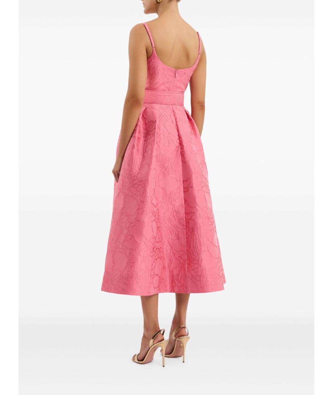 REBECCA VALLANCE Розовое полиэстеровое вечернее платье, фото 3