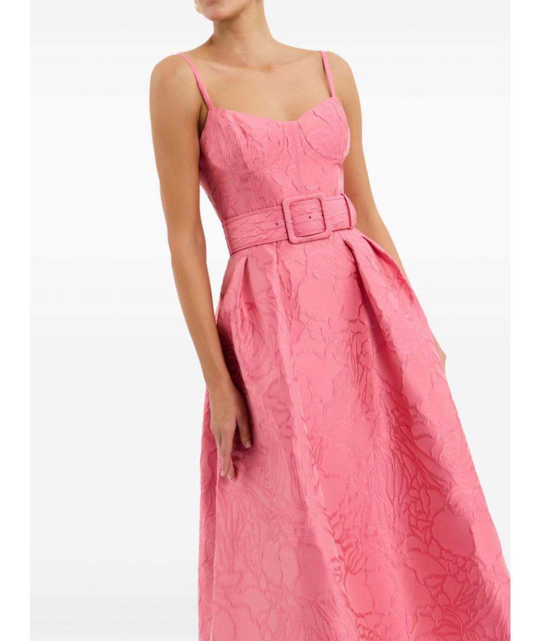 REBECCA VALLANCE Розовое полиэстеровое вечернее платье, фото 2