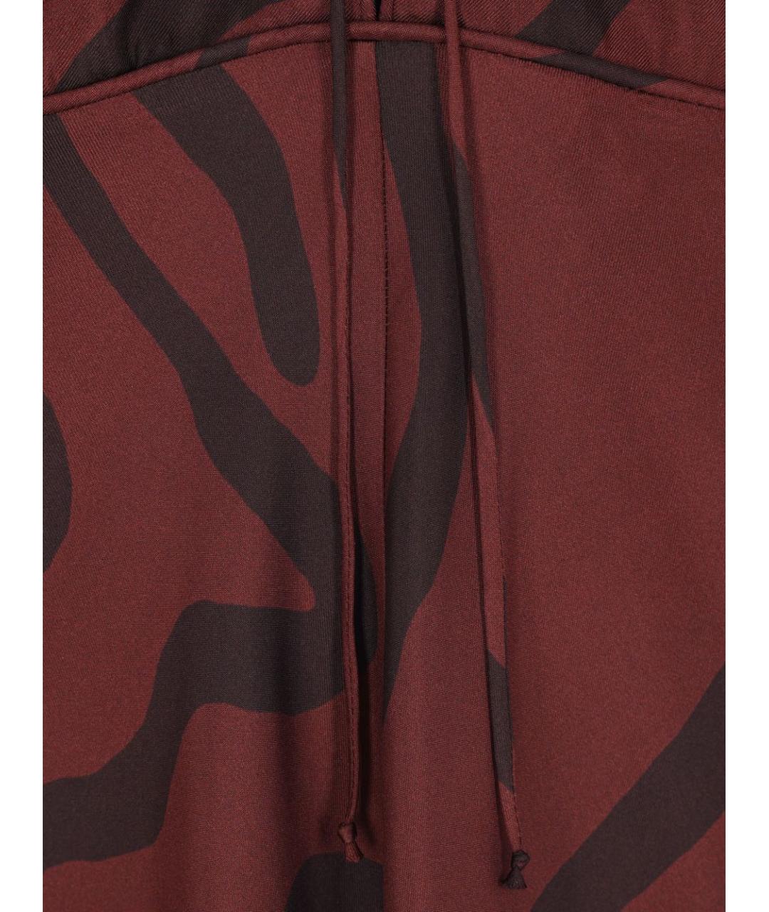 RAQUEL DINIZ Бордовое шелковое платье, фото 3