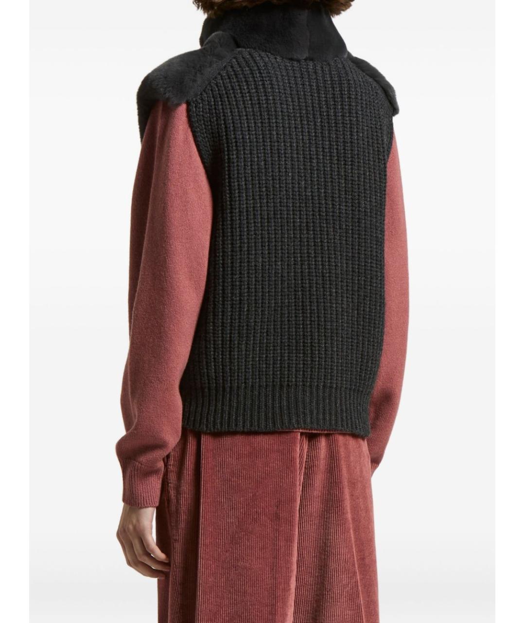 PESERICO Серый шерстяной жилет, фото 5