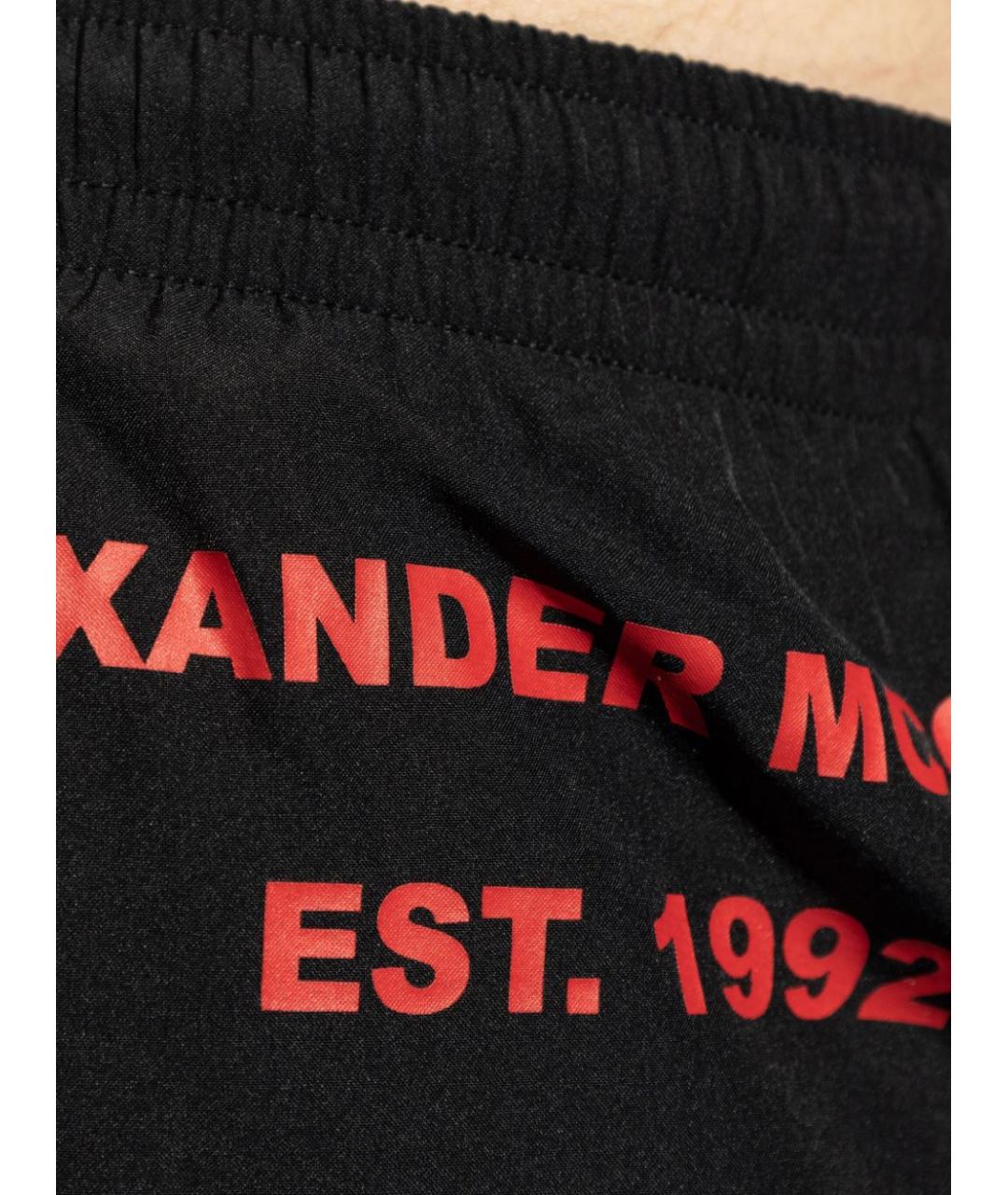 ALEXANDER MCQUEEN Черные полиамидовые шорты, фото 4