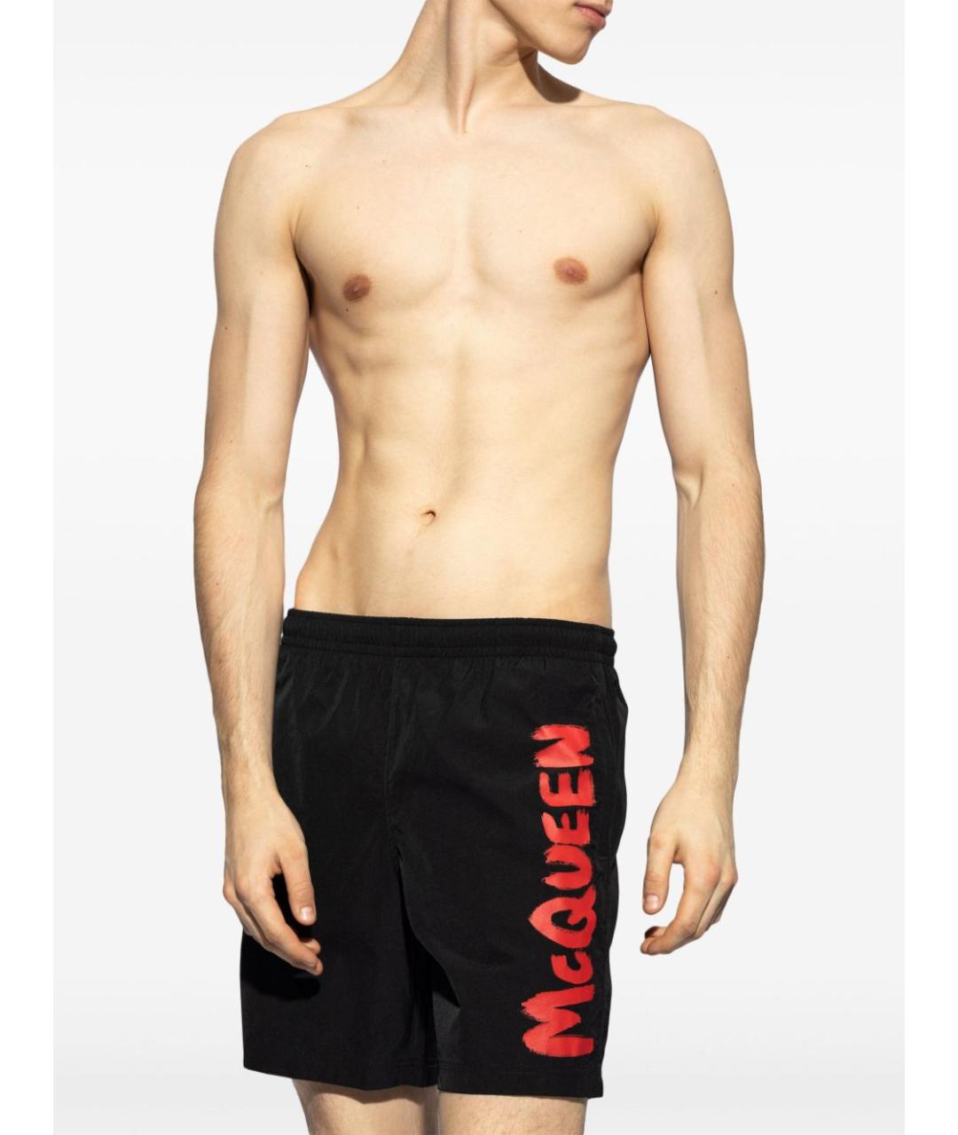 ALEXANDER MCQUEEN Черные полиамидовые шорты, фото 2