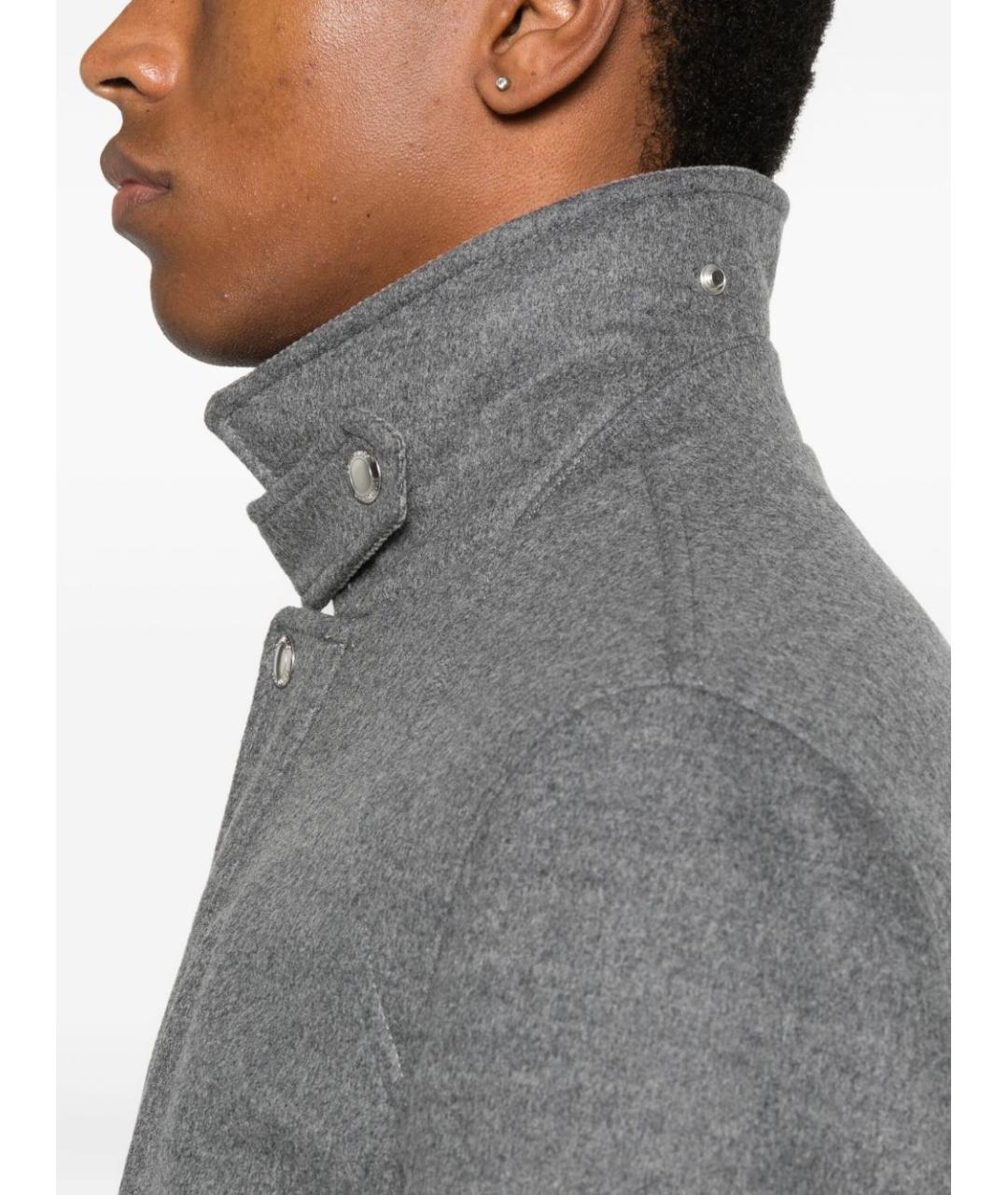 BRUNELLO CUCINELLI Серая шерстяная куртка, фото 4