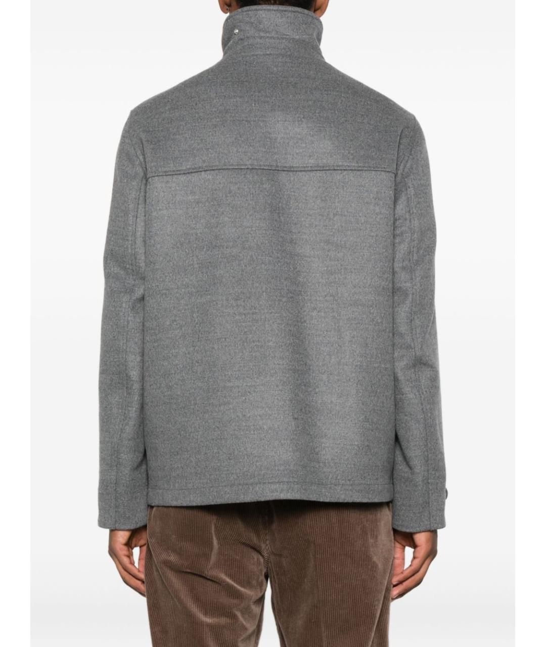 BRUNELLO CUCINELLI Серая шерстяная куртка, фото 2