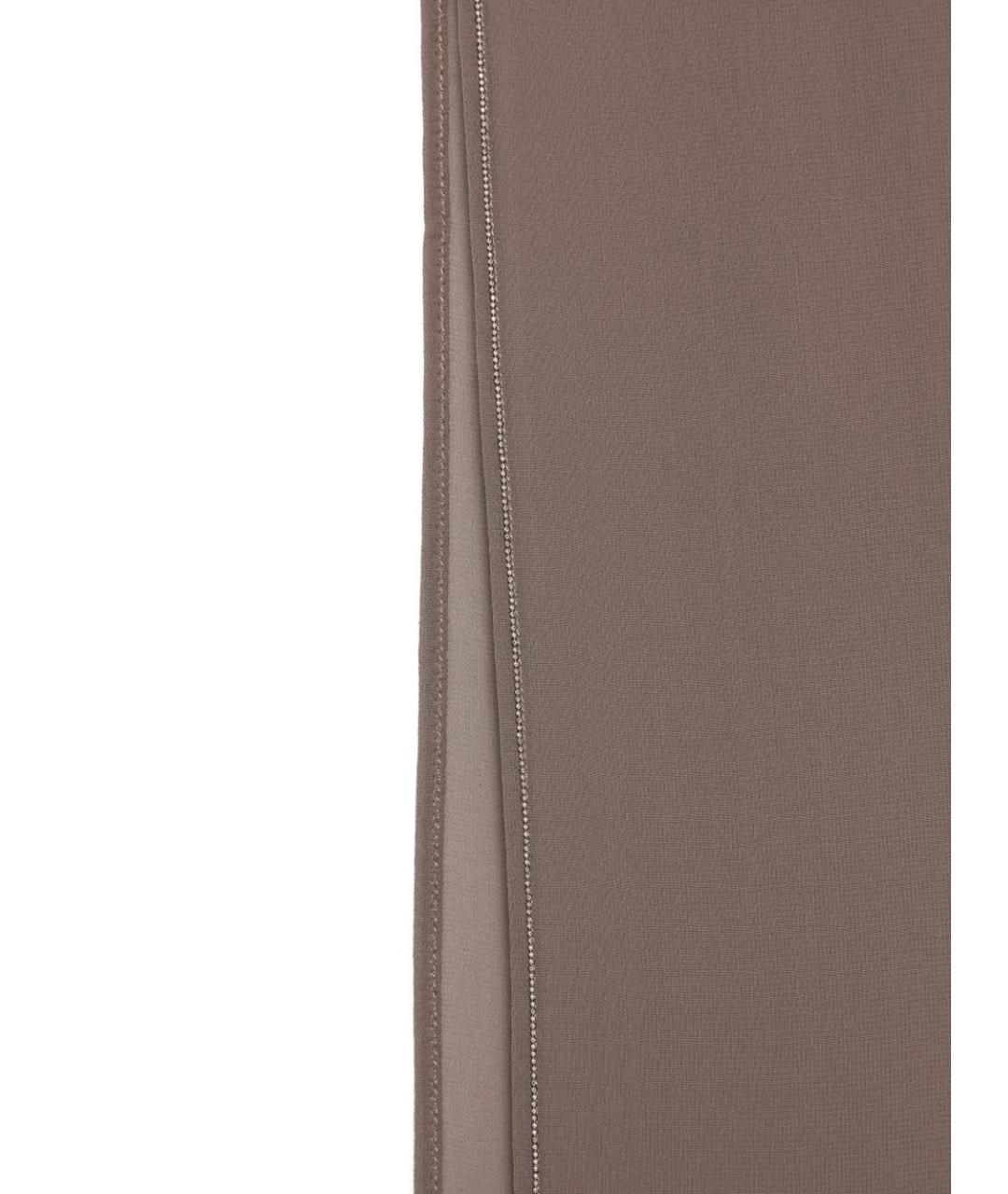 PESERICO Коричневый шарф, фото 2