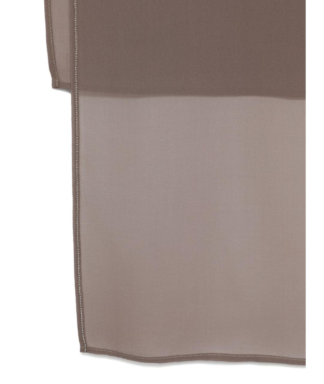 PESERICO Коричневый шарф, фото 3