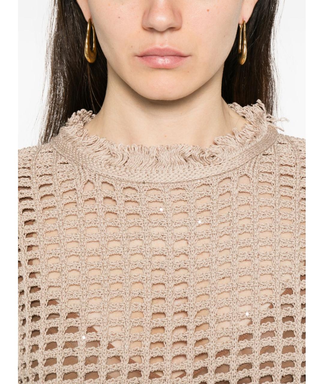 PESERICO Бежевая жилетка, фото 4