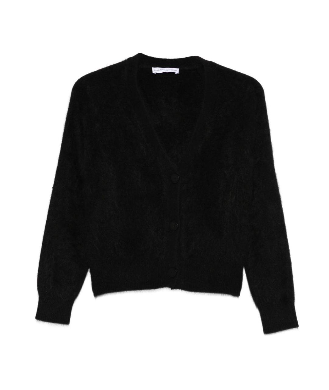 Tabaroni Cashmere Черный кашемировый кардиган, фото 1