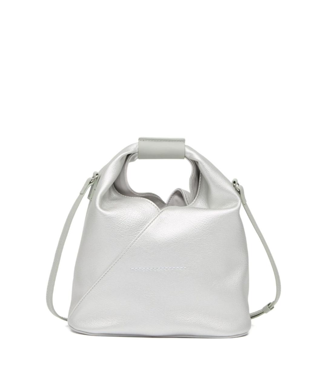 MM6 MAISON MARGIELA Серебряная сумка тоут из искусственной кожи, фото 4