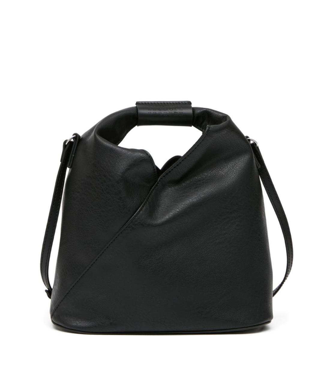 MM6 MAISON MARGIELA Черная сумка тоут из искусственной кожи, фото 1