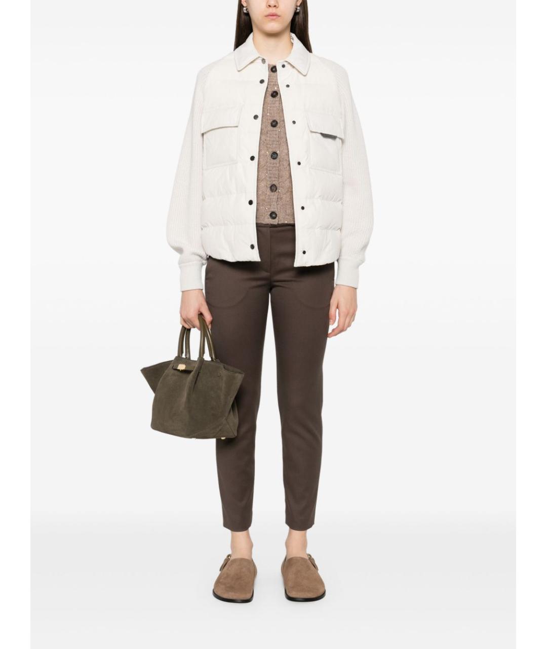 BRUNELLO CUCINELLI Бежевая шерстяная жилетка, фото 4