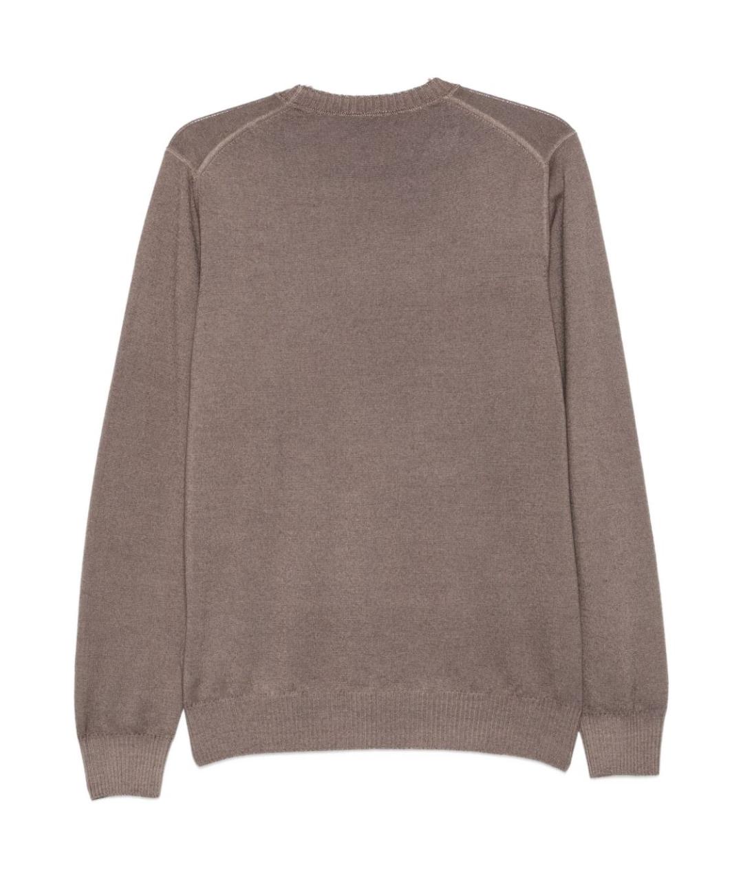 FAY Коричневый шерстяной джемпер / свитер, фото 2