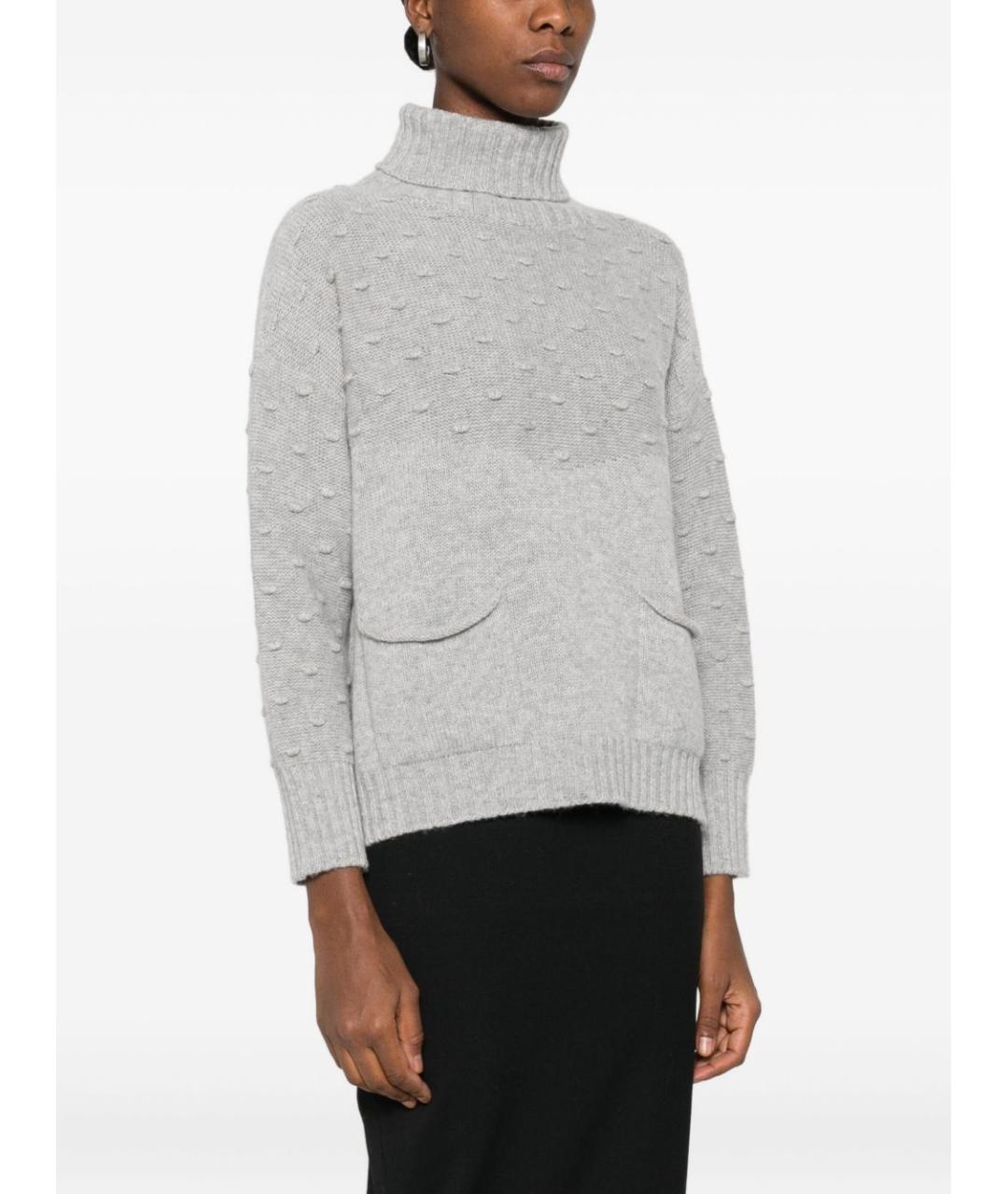 Tabaroni Cashmere Серый шерстяной джемпер / свитер, фото 2