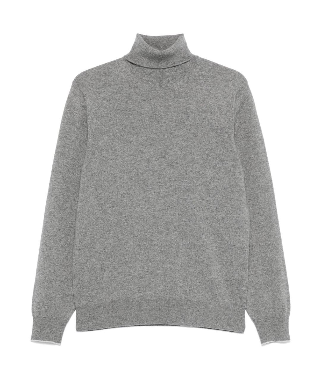 BRUNELLO CUCINELLI Серый кашемировый джемпер / свитер, фото 1