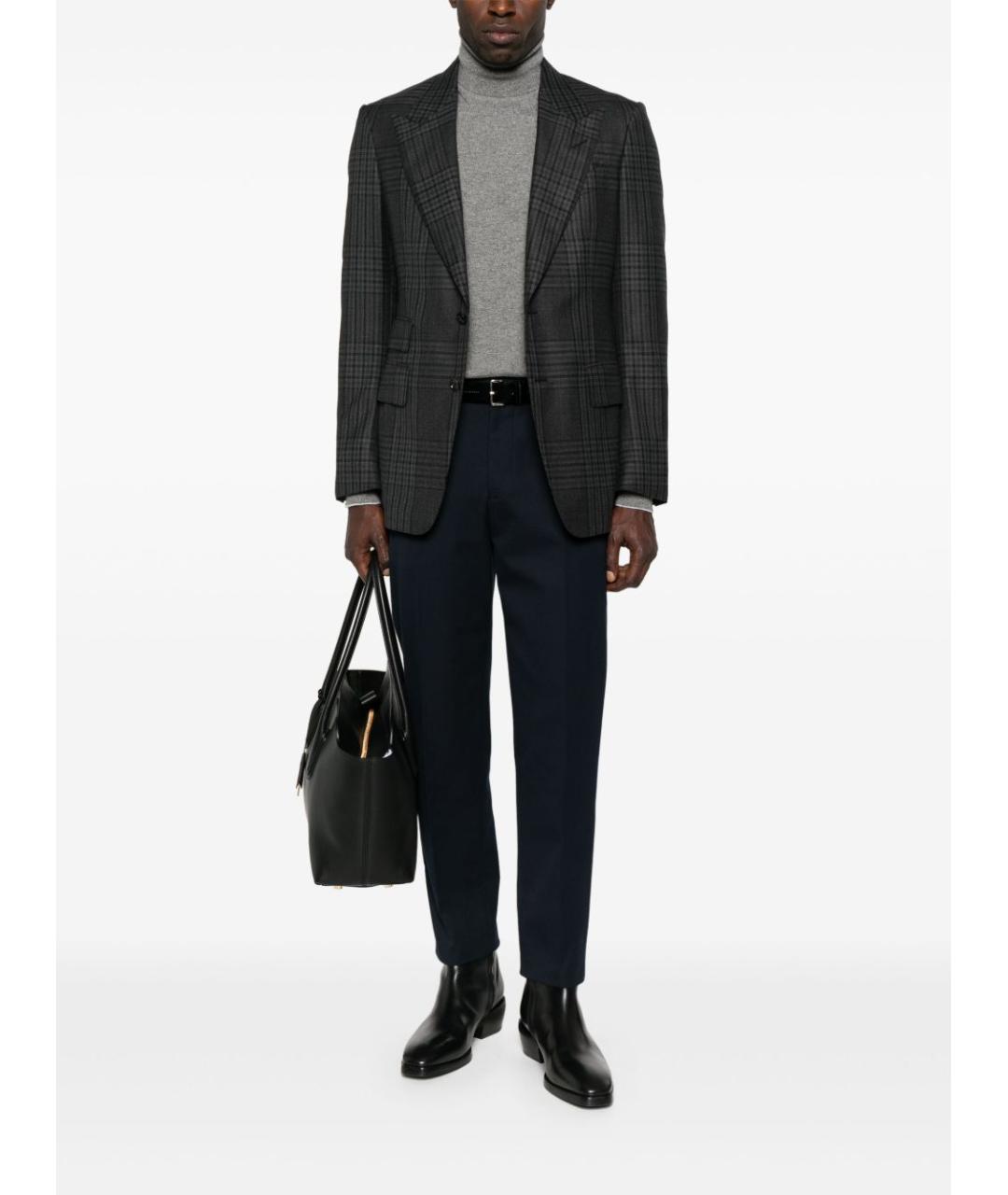 BRUNELLO CUCINELLI Серый кашемировый джемпер / свитер, фото 5