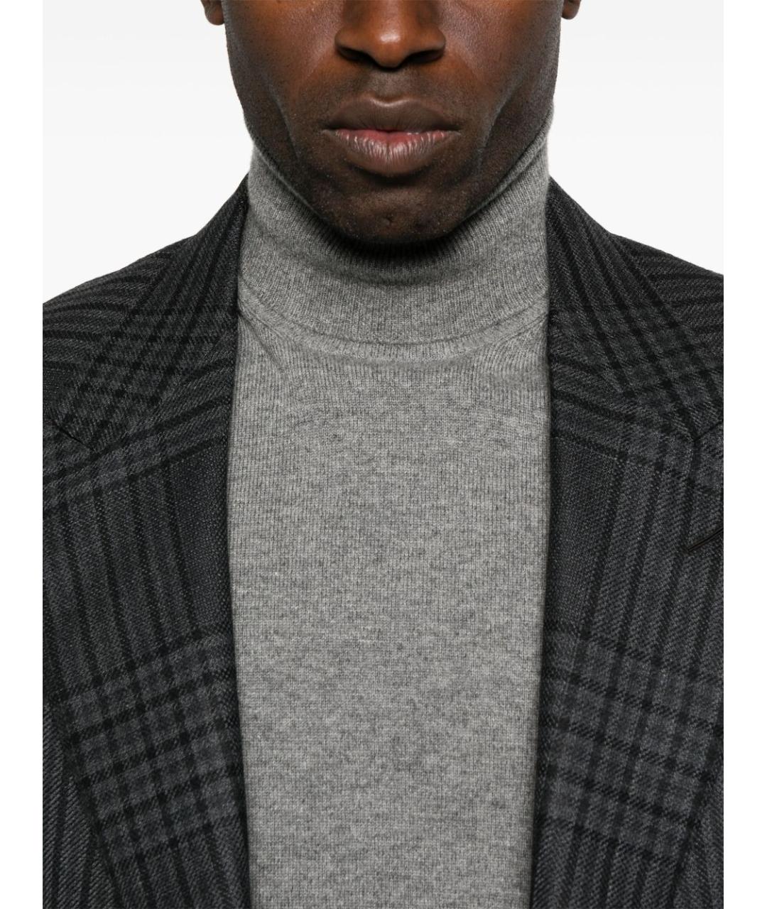 BRUNELLO CUCINELLI Серый кашемировый джемпер / свитер, фото 4