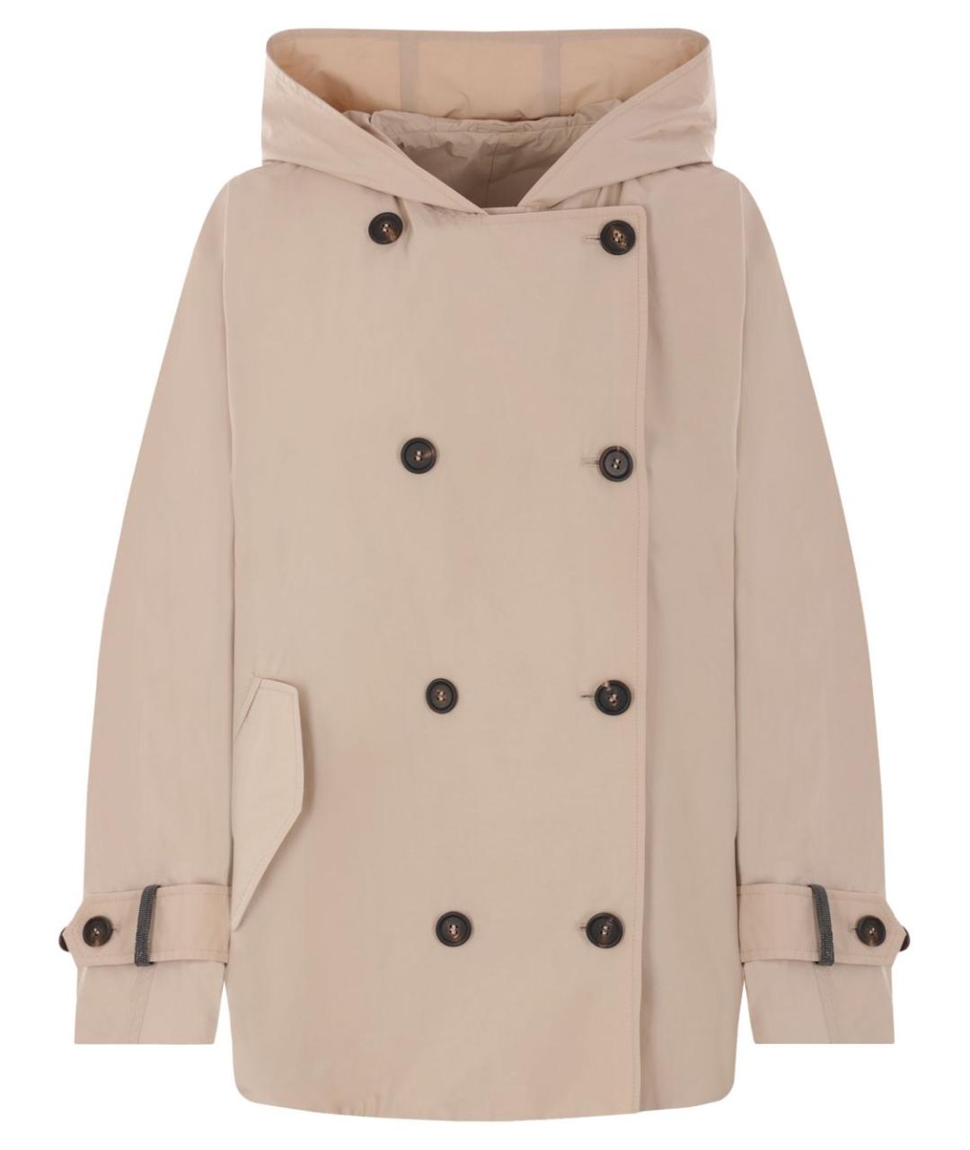 BRUNELLO CUCINELLI Бежевый тренч/плащ, фото 1