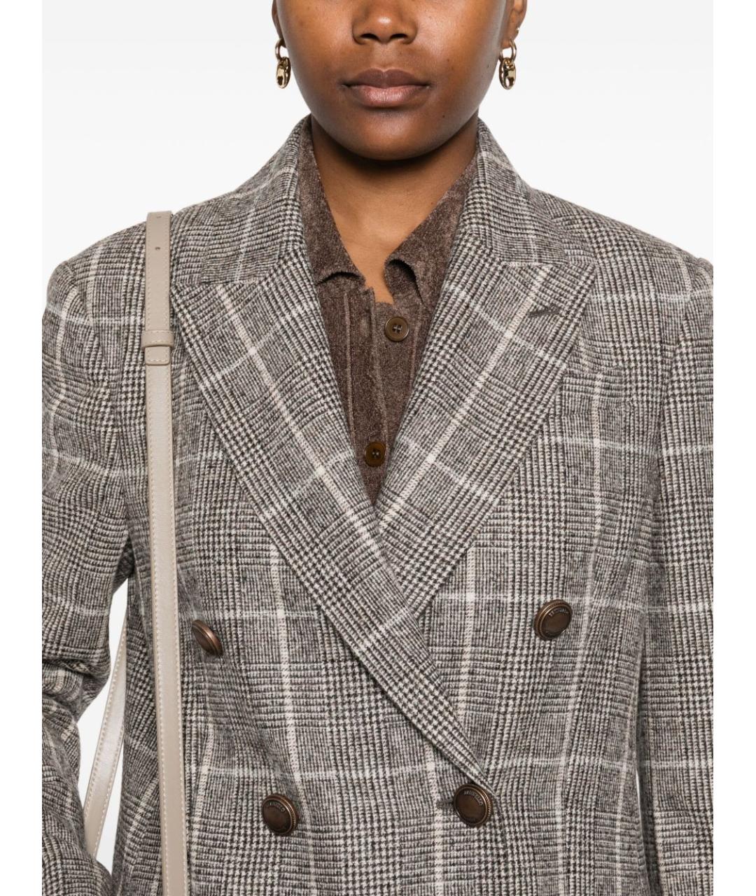 BRUNELLO CUCINELLI Мульти шерстяной жакет/пиджак, фото 2