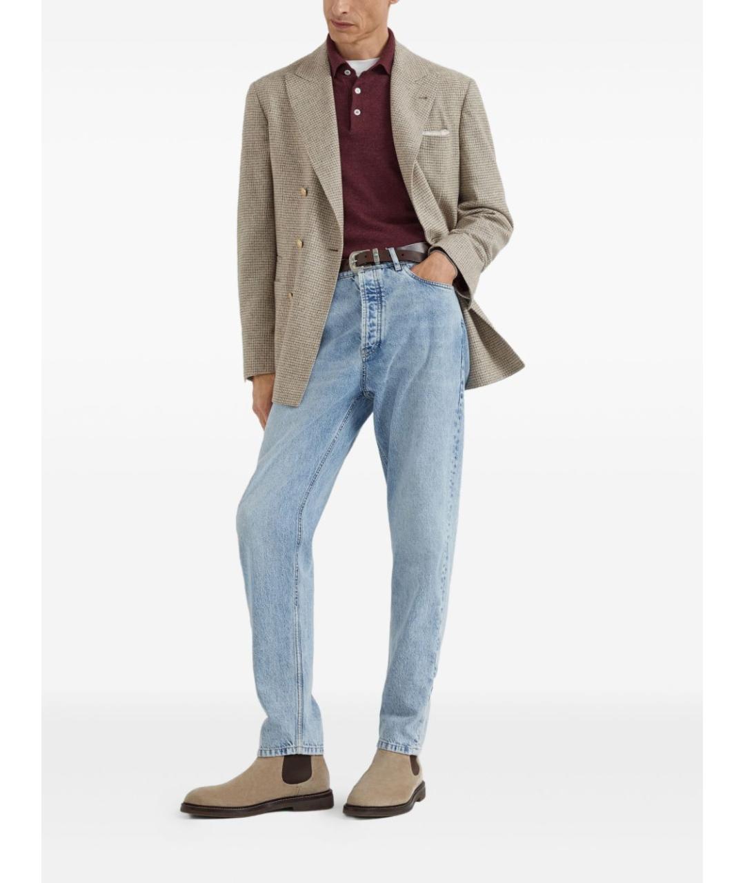 BRUNELLO CUCINELLI Бордовый кашемировый джемпер / свитер, фото 5