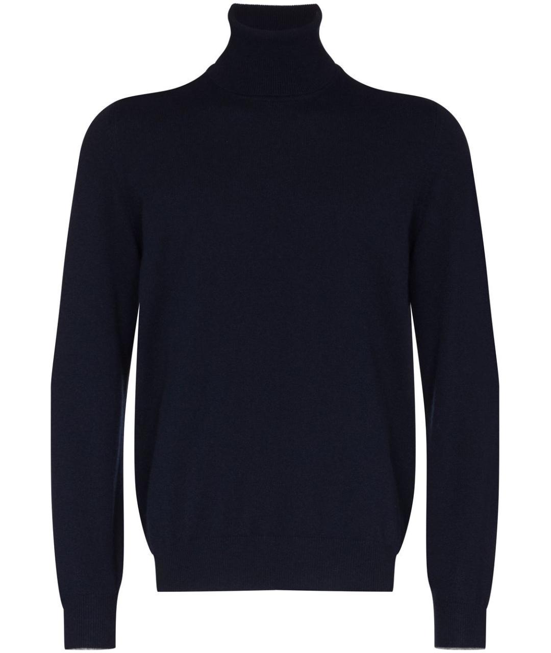 BRUNELLO CUCINELLI Темно-синий кашемировый джемпер / свитер, фото 1