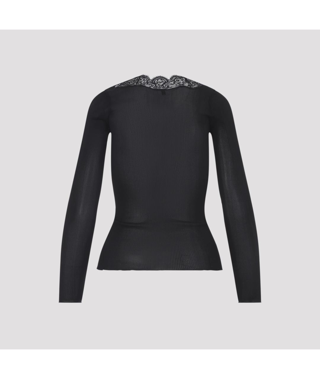 SAINT LAURENT Черный шелковый кардиган, фото 4