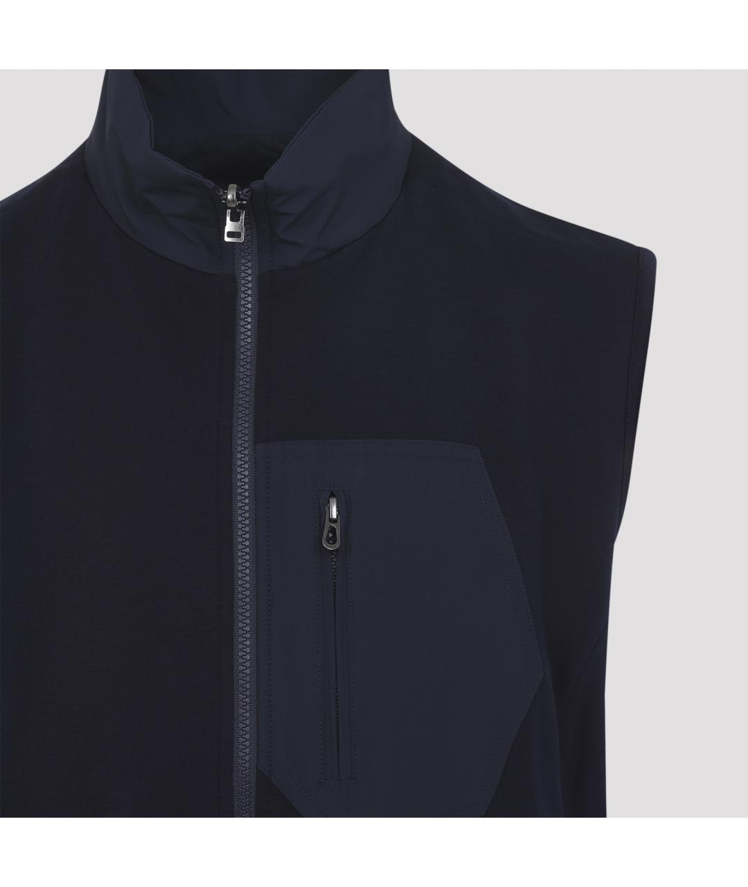 SEASE Синий шерстяной жилет, фото 6