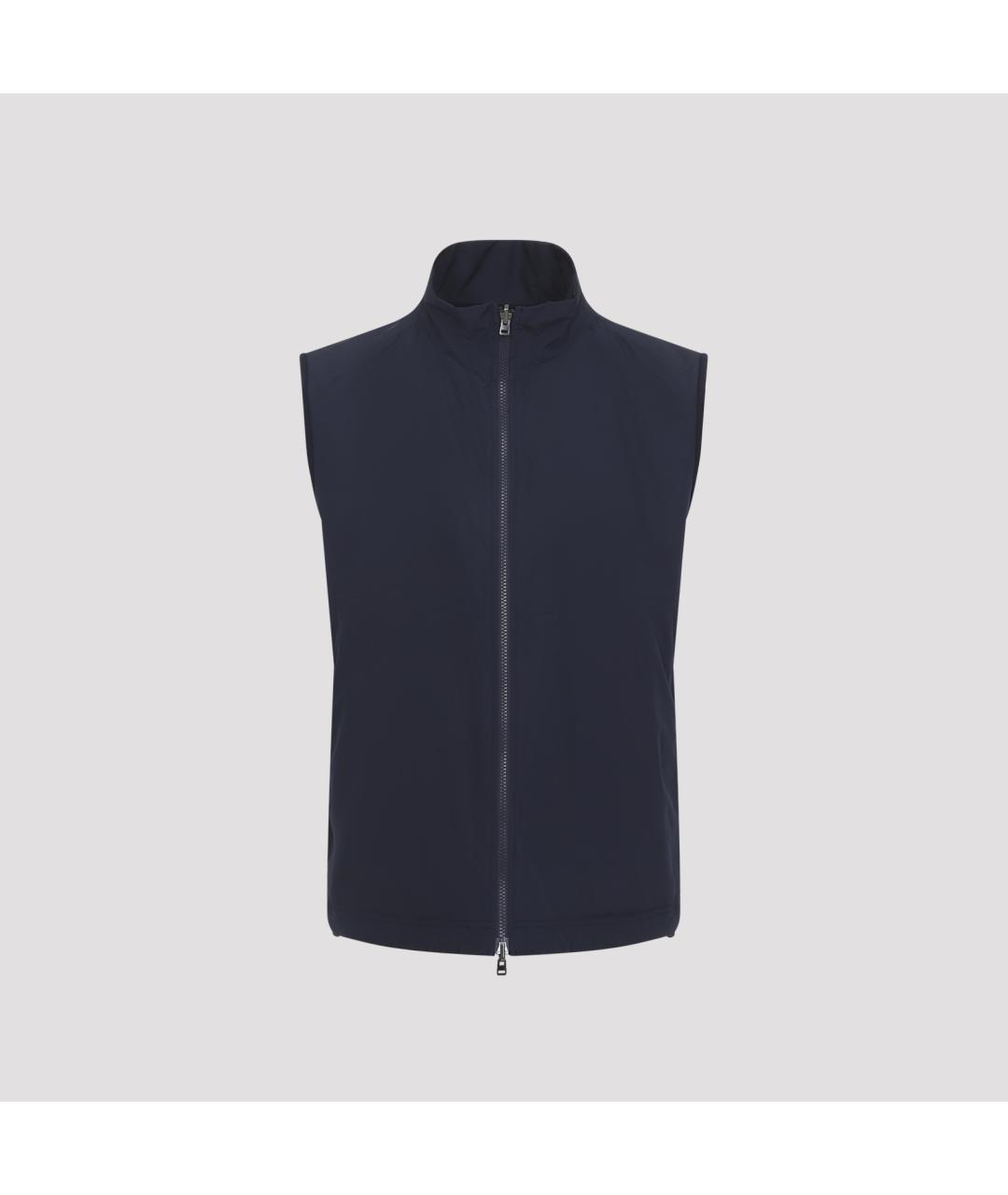 SEASE Синий шерстяной жилет, фото 5