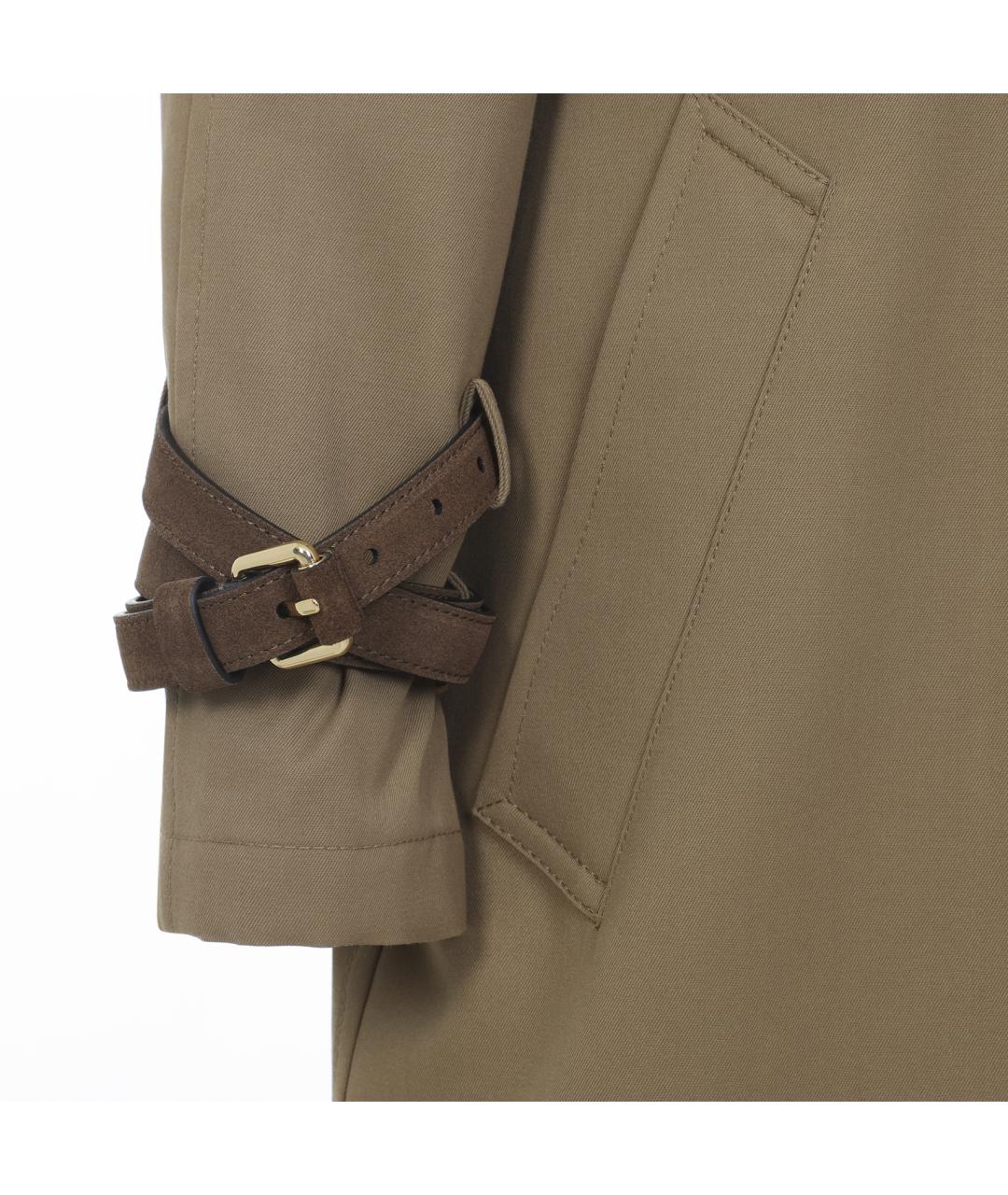 MOSCHINO Бежевый полиэстеровый тренч/плащ, фото 4