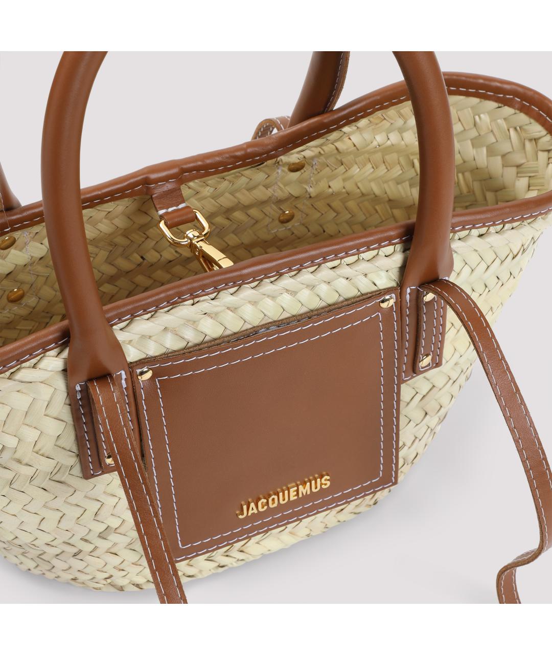 JACQUEMUS Бежевая сумка тоут, фото 5