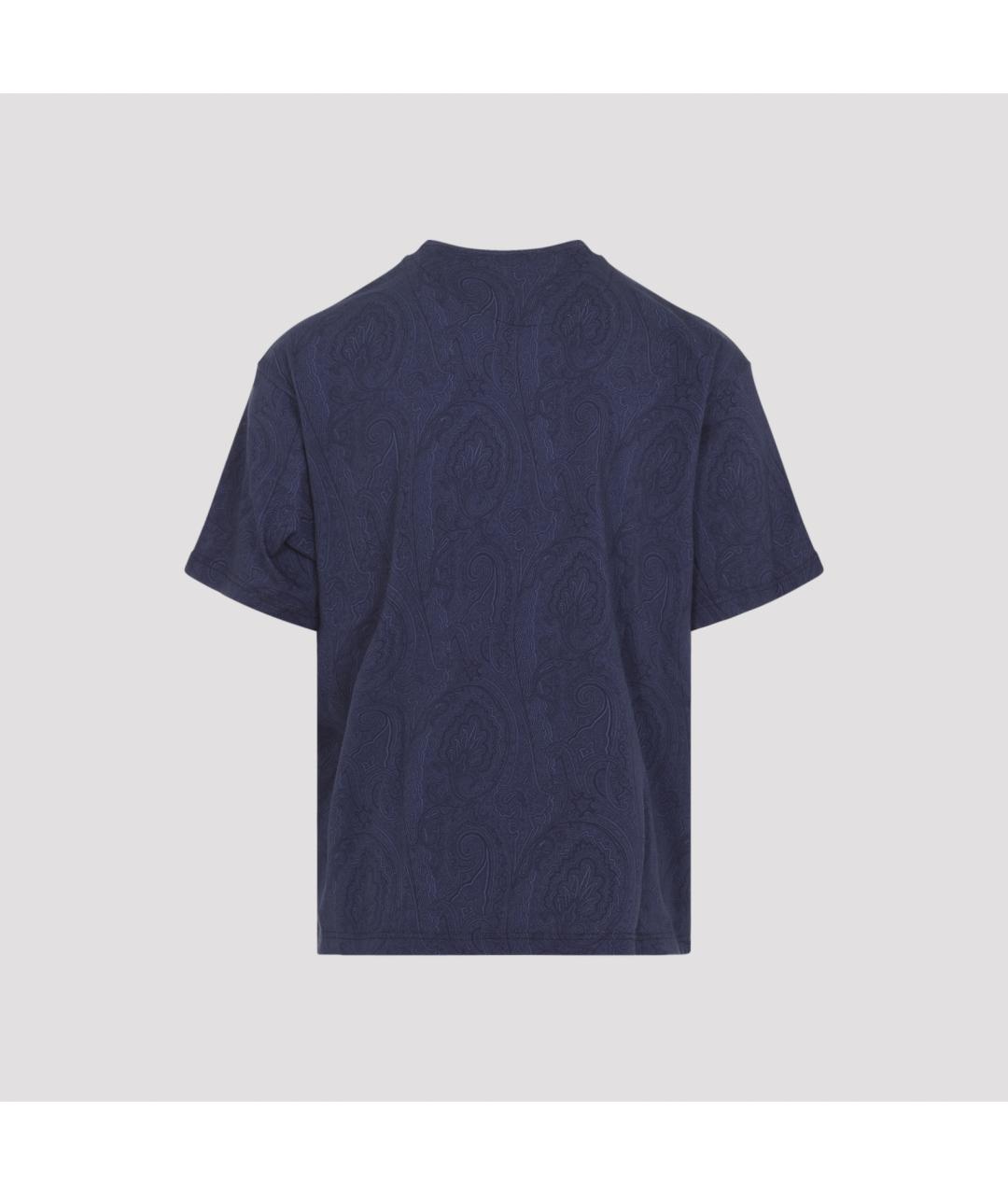 ETRO Синяя хлопковая футболка, фото 3