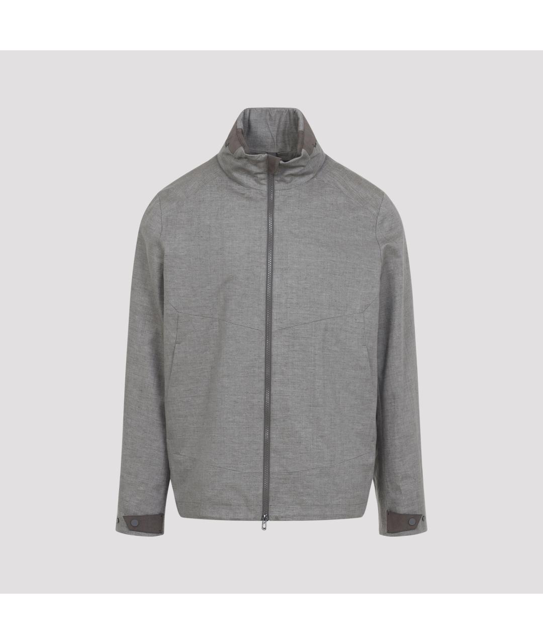 SEASE Серая льняная куртка, фото 3