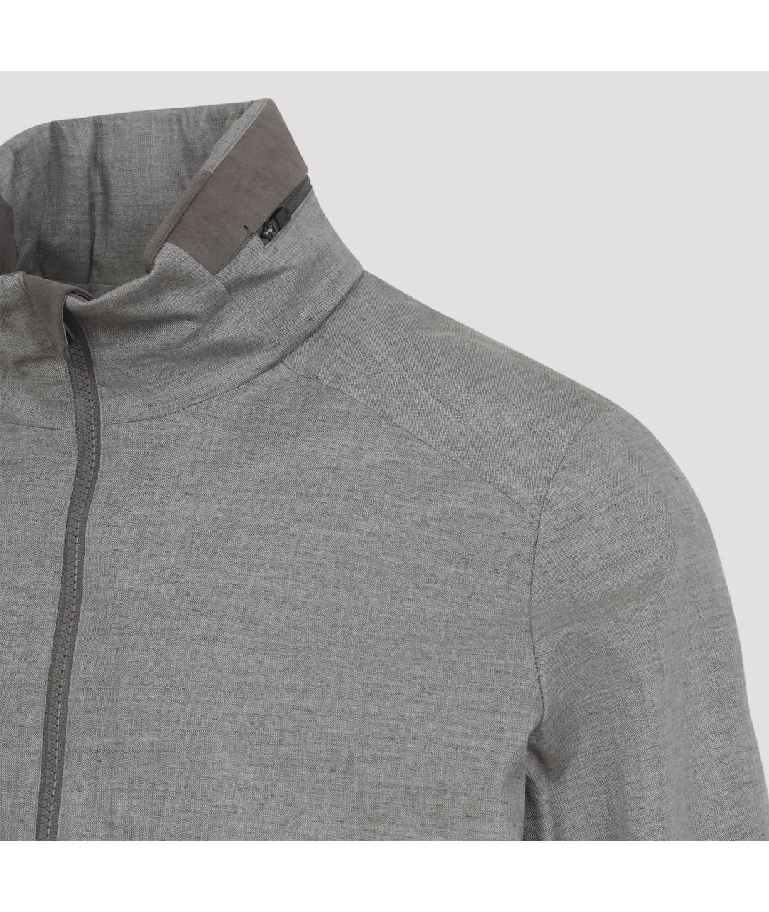 SEASE Серая льняная куртка, фото 6