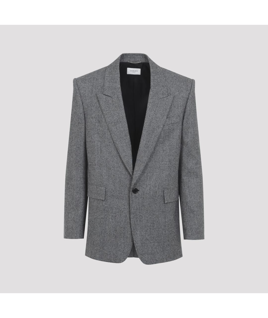 SAINT LAURENT Мульти шерстяной пиджак, фото 2