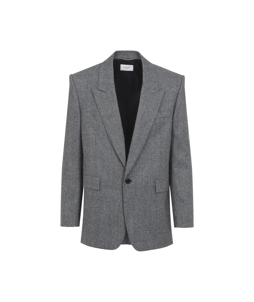 SAINT LAURENT Мульти шерстяной пиджак, фото 1