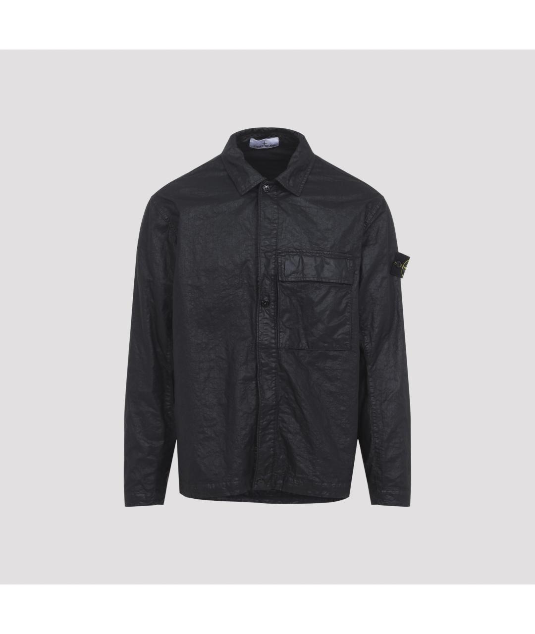 STONE ISLAND Черная полиамидовая куртка, фото 2