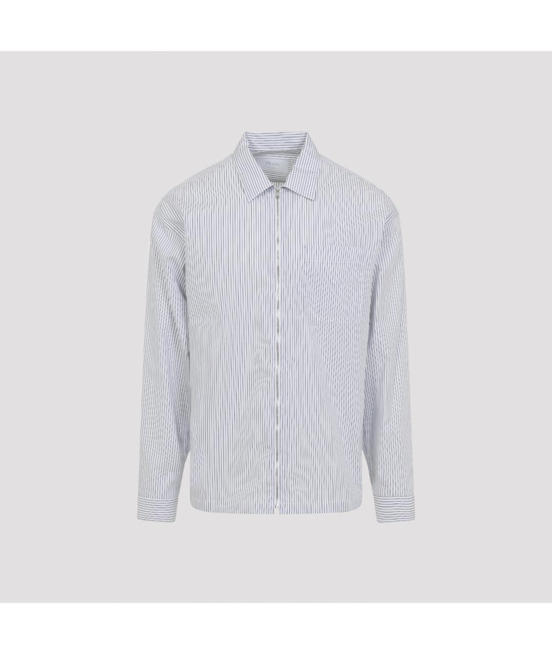 PRADA Голубая хлопковая кэжуал рубашка, фото 2