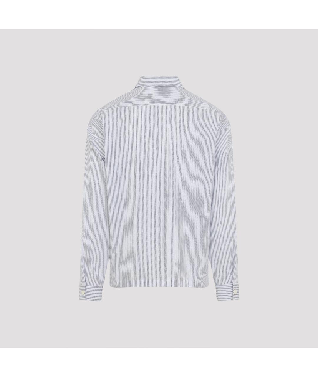 PRADA Голубая хлопковая кэжуал рубашка, фото 4