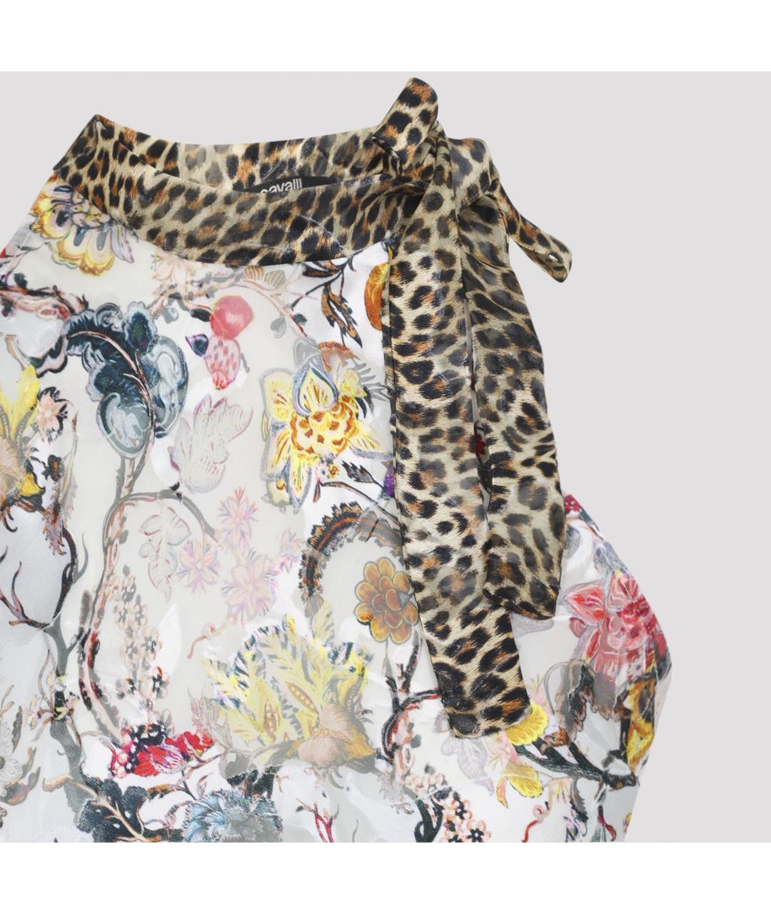 ROBERTO CAVALLI Мульти шелковая блузы, фото 5