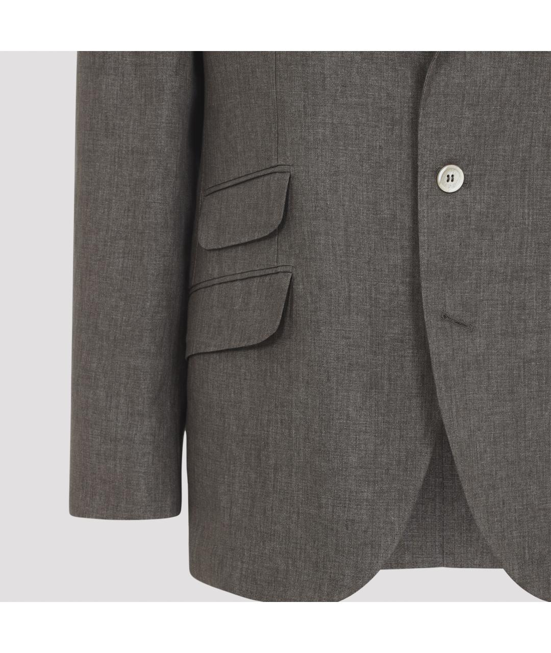 BRUNELLO CUCINELLI Мульти льняной пиджак, фото 5