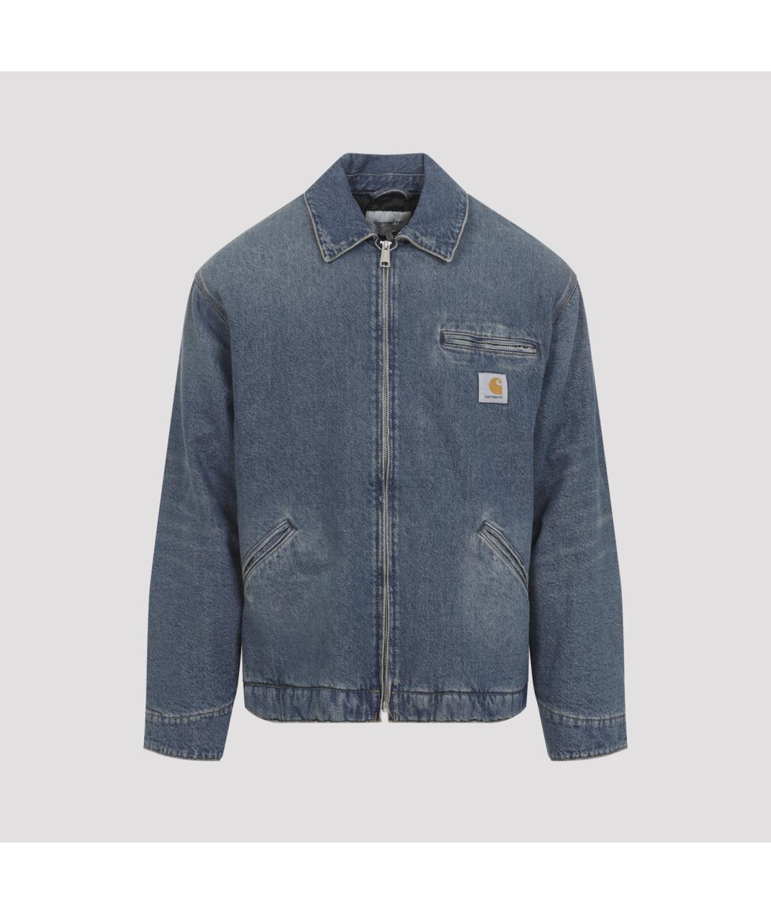 CARHARTT WIP Синяя хлопковая куртка, фото 2