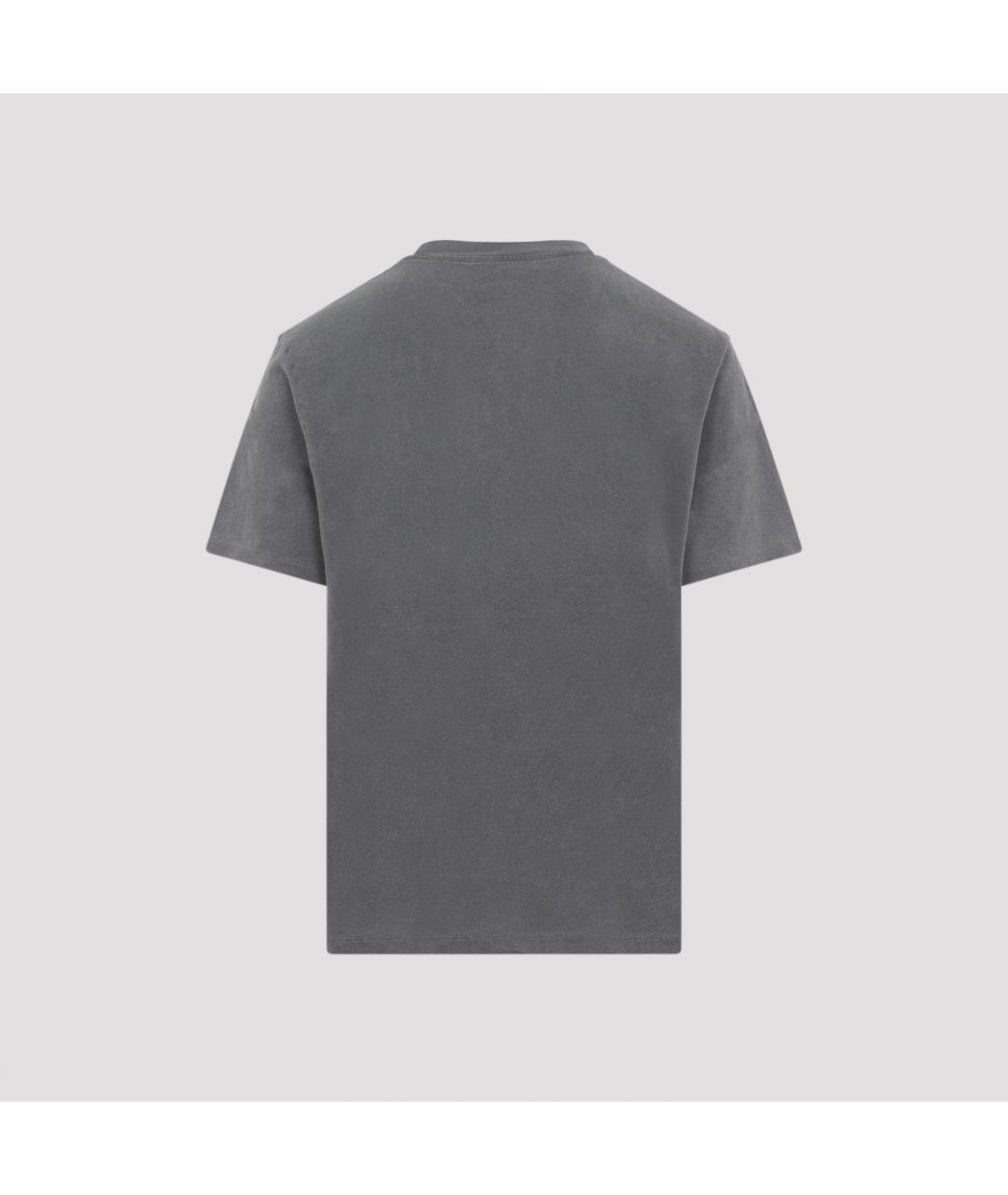 OUR LEGACY Серая хлопковая футболка, фото 3