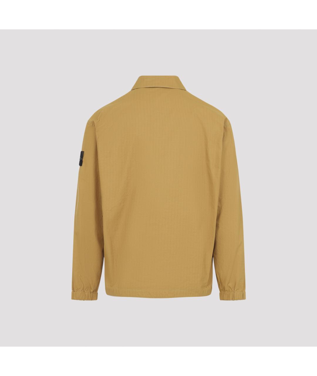 STONE ISLAND Горчичная хлопковая куртка, фото 4