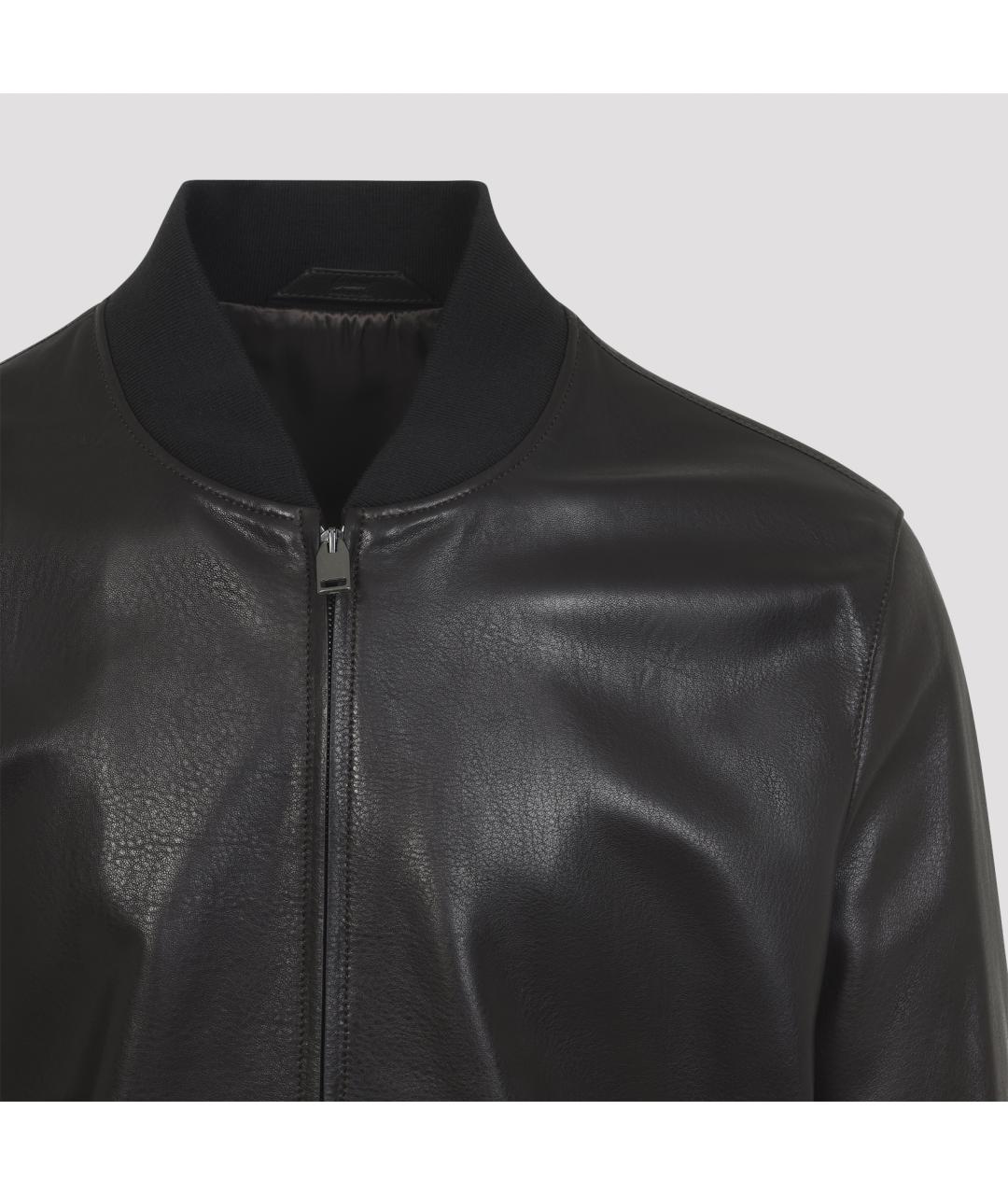 BRIONI Коричневая кожаная куртка, фото 6