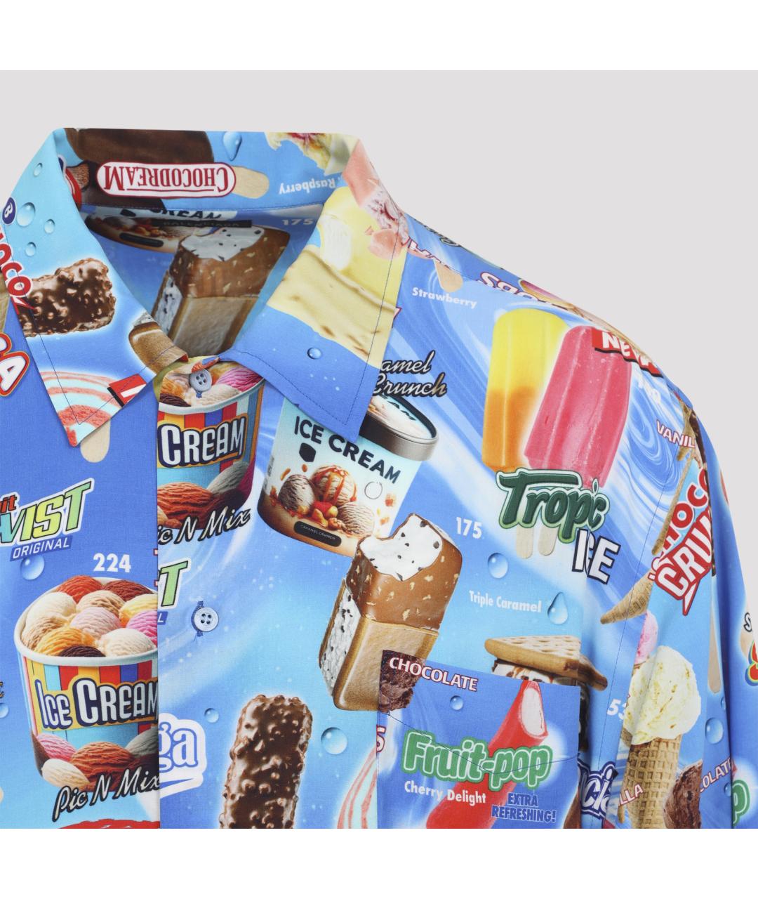 BALENCIAGA Голубая кэжуал рубашка, фото 5