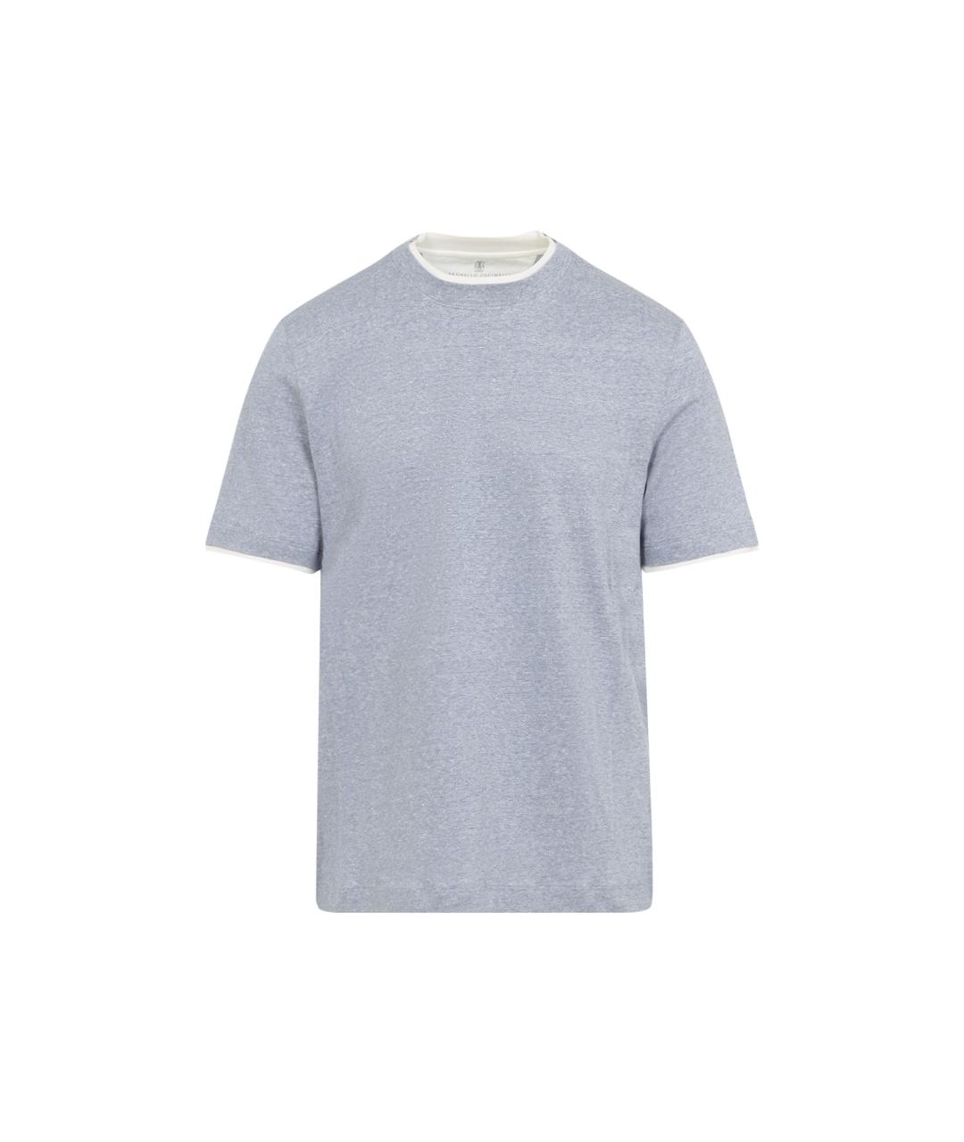 BRUNELLO CUCINELLI Мульти хлопковая футболка, фото 1