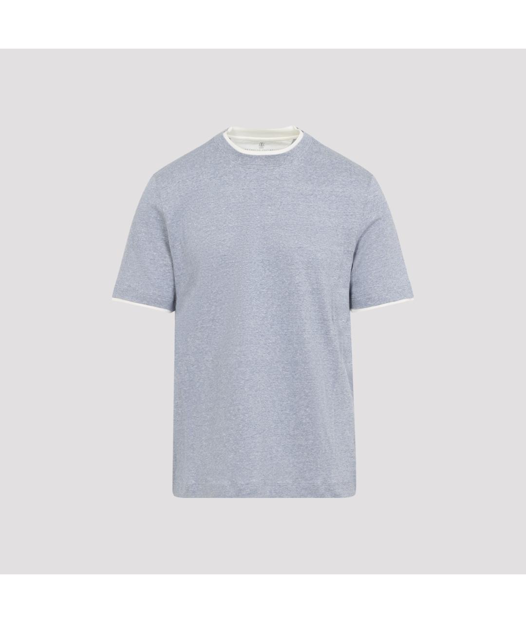 BRUNELLO CUCINELLI Мульти хлопковая футболка, фото 2