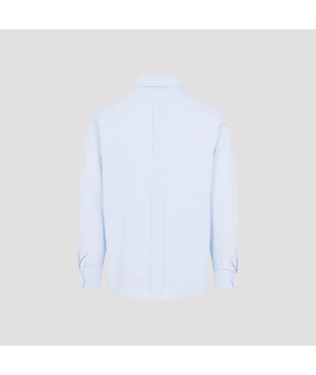 SAINT LAURENT Голубая хлопковая классическая рубашка, фото 4