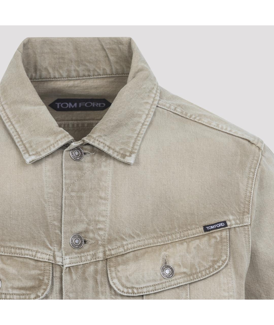 TOM FORD Бежевая хлопковая куртка, фото 6